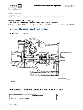 Caterpillar Cat 953 TRACK LOADER (Prefix 77Y) Service Repair Manual Instant Download