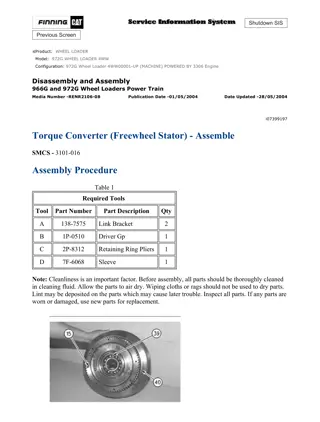 Caterpillar Cat 972G Wheel Loader (Prefix 4WW) Service Repair Manual Instant Download