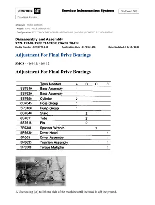 Caterpillar Cat 977L TRACK TYPE LOADER (Prefix 95X) Service Repair Manual Instant Download