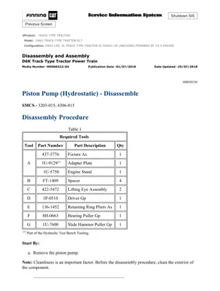 Caterpillar Cat D6K2 TRACK-TYPE TRACTOR (Prefix EL7) Service Repair Manual Instant Download