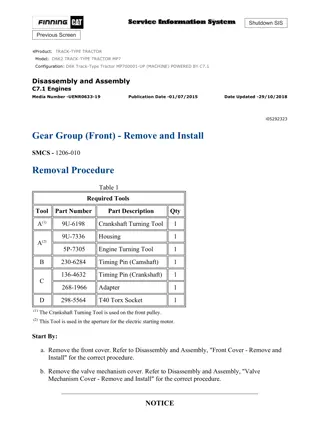 Caterpillar Cat D6K2 TRACK-TYPE TRACTOR (Prefix MP7) Service Repair Manual Instant Download