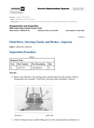 Caterpillar Cat D6N TRACK-TYPE TRACTOR (Prefix ALR) Service Repair Manual Instant Download