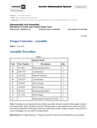 Caterpillar Cat D6R II TRACK-TYPE TRACTOR (Prefix BPP) Service Repair Manual Instant Download