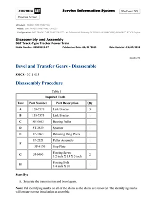 Caterpillar Cat D6T TRACK-TYPE TRACTOR (Prefix GCT) Service Repair Manual Instant Download