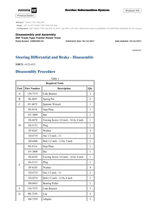 Caterpillar Cat D6T XL PAT TRACK-TYPE TRACTOR (Prefix SGA) Service Repair Manual Instant Download