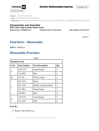 Caterpillar Cat D6T XW TRACK-TYPE TRACTOR (Prefix RRK) Service Repair Manual Instant Download