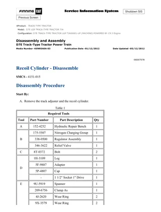 Caterpillar Cat D7E LGP TRACK-TYPE TRACTOR (Prefix TJA) Service Repair Manual Instant Download