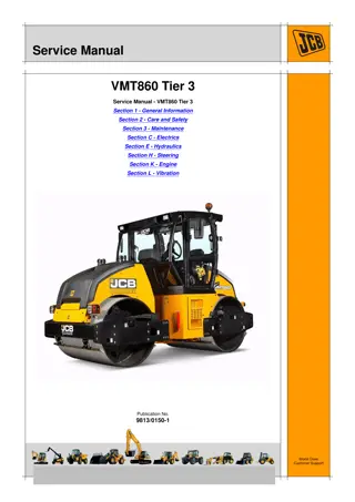 JCB VIBROMAX VMT860 TIER3 ROLLER Service Repair Manual Instant Download