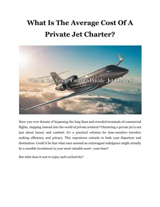 What Is The Average Cost Of A Private Jet Charter?