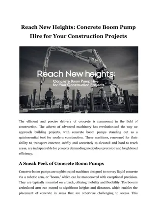 Reach New Heights_ Concrete Boom Pump Hire for Your Construction Projects