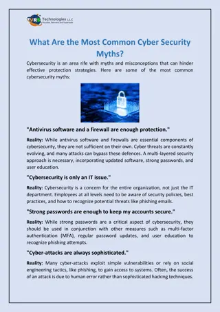 What Are the Most Common Cyber Security Myths?