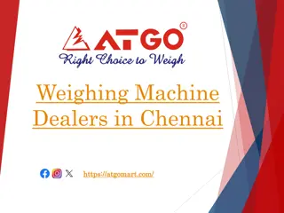 Weighing Machine Dealers in Chennai