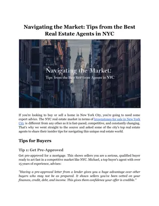 Navigating the Market_ Tips from the Best Real Estate Agents in NYC