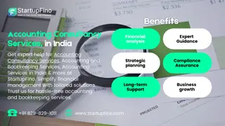 Accounting and Bookkeeping Consultancy Services, Startupfino