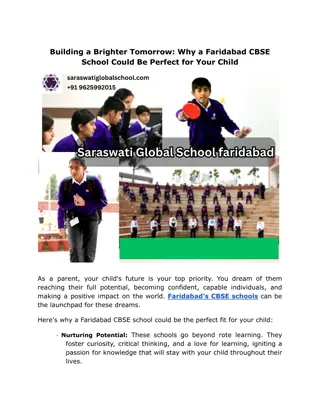 Building a Brighter Tomorrow_ Why a Faridabad CBSE School Could Be Perfect for Your Child