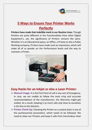 5 Ways to Ensure Your Printer Works Perfectly