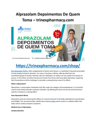 Alprazolam Depoimentos de Quem Toma - trinexpharmacy.com