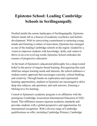 Epistemo School_ Leading Cambridge Schools in Serilingampally