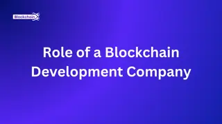 The Role of a Blockchain Development Company