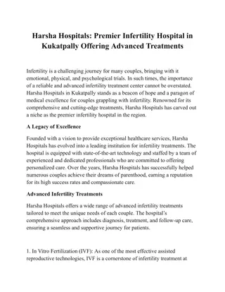 Harsha Hospitals_ Premier Infertility Hospital in Kukatpally Offering Advanced Treatments
