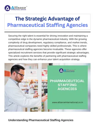 The Strategic Advantage of Pharmaceutical Staffing Agencies