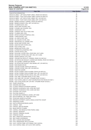 Massey Ferguson 9690 COMBINE (EFF SN HM87101) Parts Catalogue Manual Instant Download