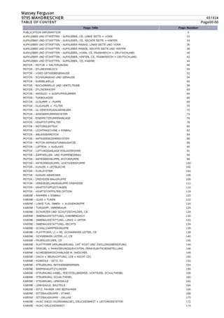 Massey Ferguson 9795 MAHDRESCHER Parts Catalogue Manual Instant Download