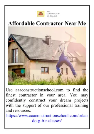 Affordable Contractor Near Me