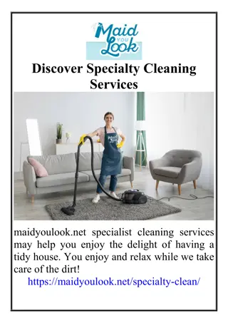 Discover Specialty Cleaning Services
