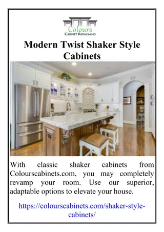 Modern Twist Shaker Style Cabinets