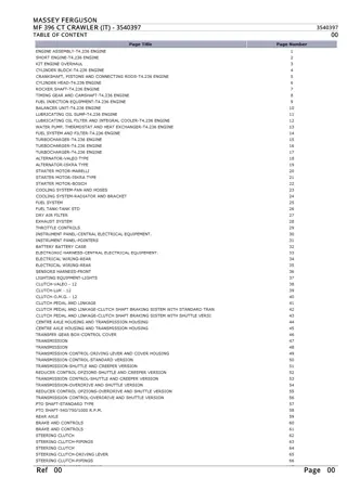 Massey Ferguson MF 396 CT CRAWLER (IT) Parts Catalogue Manual Instant Download