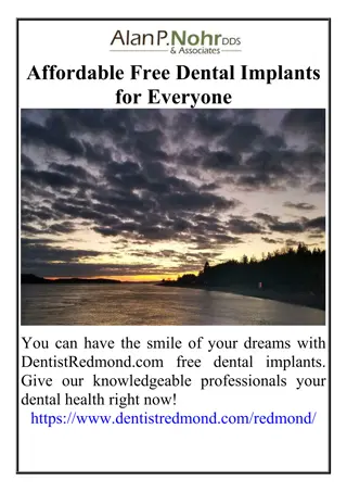 Affordable Free Dental Implants for Everyone