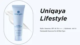 Hyaluronic Acid & Niacinamide Sunscreen | UniQaya