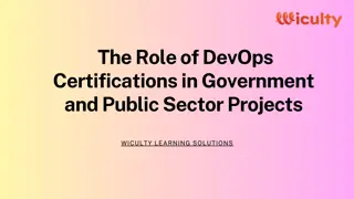 The Role of DevOps Certifications in Government and Public Sector Projects