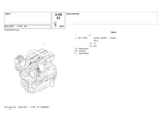 McCormick Bmax (2007- ) - RT62 - 105 Tractor Parts Catalogue Manual Instant Download