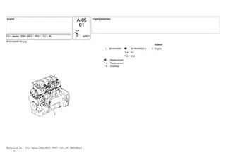 McCormick CX-L Series (2004-2007) - RP21 - CX-L 85 Tractor Parts Catalogue Manual Instant Download