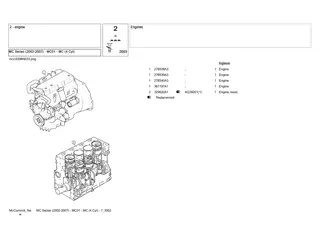 McCormick MC Series (2002-2007) - MC01 - MC (4 Cyl) Tractor Parts Catalogue Manual Instant Download