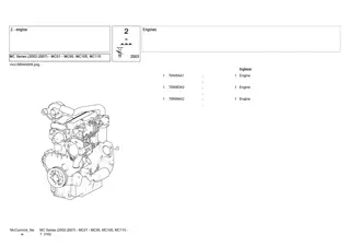 McCormick MC Series (2002-2007) - MC01 - MC95, MC105, MC115 Tractor Parts Catalogue Manual Instant Download