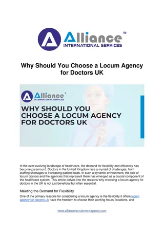 Why Should You Choose a Locum Agency for Doctors UK