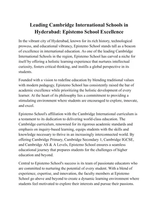 Leading Cambridge International Schools in Hyderabad_ Epistemo School Excellence
