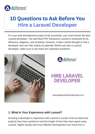 10 Questions to Ask Before You Hire a Laravel Developer