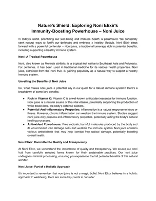 Nature's Shield_ Exploring Noni Elixir's Immunity-Boosting Powerhouse – Noni Juice