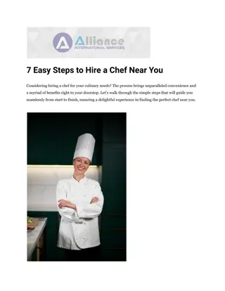 7 Easy Steps to Hire a Chef Near You