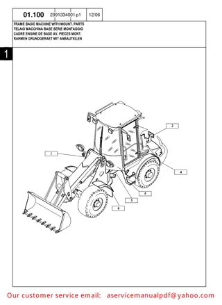 New Holland W80TC Compact Wheel Loader Parts Catalogue Manual Instant Download