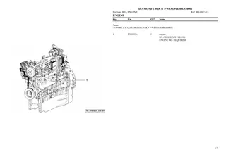 SAME diamond 270 dcr Tractor Parts Catalogue Manual Instant Download (SN wsxl910200ls10001 and up)