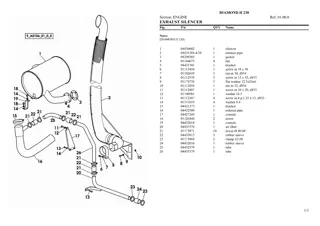 SAME diamond ii 230 Tractor Parts Catalogue Manual Instant Download