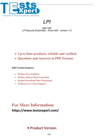 Master Your Future 020-100 LPI Security Essentials Exam