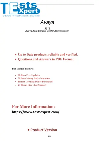 Maximize Success Ace 3312 Avaya Aura Contact Center Admin Exam